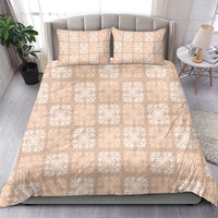 Beige Palaka Quilt Hawaii Bedding Set Traditional Hawaii-plaid Pattern - Polynesian Pride