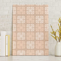 Beige Palaka Quilt Hawaii Canvas Wall Art Traditional Hawaii-plaid Pattern - Polynesian Pride