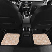 Beige Palaka Quilt Hawaii Car Mats Traditional Hawaii-plaid Pattern - Polynesian Pride