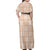 Beige Palaka Quilt Hawaii Family Matching Off Shoulder Maxi Dress and Hawaiian Shirt Traditional Hawaii-plaid Pattern - Polynesian Pride