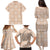 Beige Palaka Quilt Hawaii Family Matching Puletasi and Hawaiian Shirt Traditional Hawaii-plaid Pattern - Polynesian Pride
