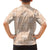 Beige Palaka Quilt Hawaii Family Matching Short Sleeve Bodycon Dress and Hawaiian Shirt Traditional Hawaii-plaid Pattern - Polynesian Pride