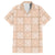 Beige Palaka Quilt Hawaii Family Matching Short Sleeve Bodycon Dress and Hawaiian Shirt Traditional Hawaii-plaid Pattern - Polynesian Pride