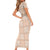 Beige Palaka Quilt Hawaii Family Matching Short Sleeve Bodycon Dress and Hawaiian Shirt Traditional Hawaii-plaid Pattern - Polynesian Pride