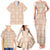 Beige Palaka Quilt Hawaii Family Matching Tank Maxi Dress and Hawaiian Shirt Traditional Hawaii-plaid Pattern - Polynesian Pride