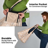 Beige Palaka Quilt Hawaii Grocery Bag Traditional Hawaii-plaid Pattern - Polynesian Pride