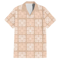 Beige Palaka Quilt Hawaii Hawaiian Shirt Traditional Hawaii-plaid Pattern - Polynesian Pride