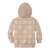 Beige Palaka Quilt Hawaii Kid Hoodie Traditional Hawaii-plaid Pattern - Polynesian Pride