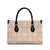 Beige Palaka Quilt Hawaii Leather Bag Traditional Hawaii-plaid Pattern - Polynesian Pride