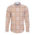 Beige Palaka Quilt Hawaii Long Sleeve Button Shirt Traditional Hawaii-plaid Pattern - Polynesian Pride