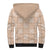 Beige Palaka Quilt Hawaii Sherpa Hoodie Traditional Hawaii-plaid Pattern - Polynesian Pride