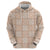 Beige Palaka Quilt Hawaii Zip Hoodie Traditional Hawaii-plaid Pattern - Polynesian Pride