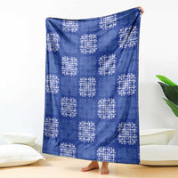 Royal Blue Palaka Quilt Hawaii Blanket Traditional Hawaii-plaid Pattern - Polynesian Pride