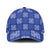 Royal Blue Palaka Quilt Hawaii Classic Cap Traditional Hawaii-plaid Pattern - Polynesian Pride