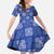 Royal Blue Palaka Quilt Hawaii Family Matching Summer Maxi Dress and Hawaiian Shirt Traditional Hawaii-plaid Pattern - Polynesian Pride