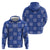 Royal Blue Palaka Quilt Hawaii Hoodie Traditional Hawaii-plaid Pattern - Polynesian Pride