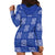 Royal Blue Palaka Quilt Hawaii Hoodie Dress Traditional Hawaii-plaid Pattern - Polynesian Pride