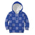 Royal Blue Palaka Quilt Hawaii Kid Hoodie Traditional Hawaii-plaid Pattern - Polynesian Pride