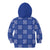 Royal Blue Palaka Quilt Hawaii Kid Hoodie Traditional Hawaii-plaid Pattern - Polynesian Pride