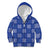 Royal Blue Palaka Quilt Hawaii Kid Hoodie Traditional Hawaii-plaid Pattern - Polynesian Pride