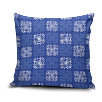 Royal Blue Palaka Quilt Hawaii Pillow Cover Traditional Hawaii-plaid Pattern - Polynesian Pride