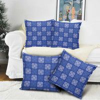 Royal Blue Palaka Quilt Hawaii Pillow Cover Traditional Hawaii-plaid Pattern - Polynesian Pride