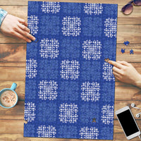 Royal Blue Palaka Quilt Hawaii Puzzle Traditional Hawaii-plaid Pattern - Polynesian Pride