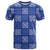 Royal Blue Palaka Quilt Hawaii T Shirt Traditional Hawaii-plaid Pattern - Polynesian Pride