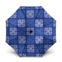 Royal Blue Palaka Quilt Hawaii Umbrella Traditional Hawaii-plaid Pattern - Polynesian Pride