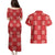 Red Palaka Quilt Hawaii Couples Matching Puletasi and Hawaiian Shirt Traditional Hawaii-plaid Pattern - Polynesian Pride