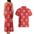 Red Palaka Quilt Hawaii Couples Matching Tank Maxi Dress and Hawaiian Shirt Traditional Hawaii-plaid Pattern - Polynesian Pride