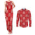 Red Palaka Quilt Hawaii Couples Matching Tank Maxi Dress and Long Sleeve Button Shirt Traditional Hawaii-plaid Pattern - Polynesian Pride