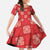 Red Palaka Quilt Hawaii Family Matching Off The Shoulder Long Sleeve Dress and Hawaiian Shirt Traditional Hawaii-plaid Pattern - Polynesian Pride