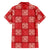 Red Palaka Quilt Hawaii Family Matching Off The Shoulder Long Sleeve Dress and Hawaiian Shirt Traditional Hawaii-plaid Pattern - Polynesian Pride