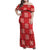 Red Palaka Quilt Hawaii Family Matching Off Shoulder Maxi Dress and Hawaiian Shirt Traditional Hawaii-plaid Pattern - Polynesian Pride
