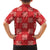 Red Palaka Quilt Hawaii Family Matching Summer Maxi Dress and Hawaiian Shirt Traditional Hawaii-plaid Pattern - Polynesian Pride