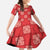 Red Palaka Quilt Hawaii Family Matching Summer Maxi Dress and Hawaiian Shirt Traditional Hawaii-plaid Pattern - Polynesian Pride