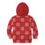 Red Palaka Quilt Hawaii Kid Hoodie Traditional Hawaii-plaid Pattern - Polynesian Pride