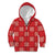 Red Palaka Quilt Hawaii Kid Hoodie Traditional Hawaii-plaid Pattern - Polynesian Pride