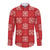 Red Palaka Quilt Hawaii Long Sleeve Button Shirt Traditional Hawaii-plaid Pattern - Polynesian Pride