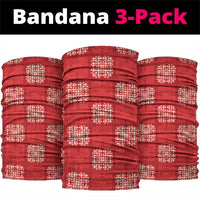 Red Palaka Quilt Hawaii Neck Gaiter Traditional Hawaii-plaid Pattern LT14 package One Size: 25*50cm Red - Polynesian Pride
