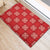 Red Palaka Quilt Hawaii Rubber Doormat Traditional Hawaii-plaid Pattern - Polynesian Pride