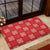 Red Palaka Quilt Hawaii Rubber Doormat Traditional Hawaii-plaid Pattern - Polynesian Pride