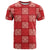 Red Palaka Quilt Hawaii T Shirt Traditional Hawaii-plaid Pattern - Polynesian Pride