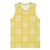 Yellow Palaka Quilt Hawaii Basketball Jersey Traditional Hawaii-plaid Pattern - Polynesian Pride