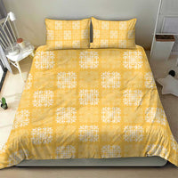 Yellow Palaka Quilt Hawaii Bedding Set Traditional Hawaii-plaid Pattern - Polynesian Pride