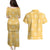Yellow Palaka Quilt Hawaii Couples Matching Puletasi and Hawaiian Shirt Traditional Hawaii-plaid Pattern - Polynesian Pride