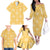 Yellow Palaka Quilt Hawaii Family Matching Off The Shoulder Long Sleeve Dress and Hawaiian Shirt Traditional Hawaii-plaid Pattern - Polynesian Pride