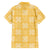 Yellow Palaka Quilt Hawaii Family Matching Off The Shoulder Long Sleeve Dress and Hawaiian Shirt Traditional Hawaii-plaid Pattern - Polynesian Pride