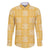 Yellow Palaka Quilt Hawaii Family Matching Off The Shoulder Long Sleeve Dress and Hawaiian Shirt Traditional Hawaii-plaid Pattern - Polynesian Pride